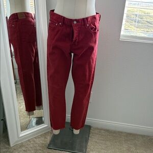 Levi’s Red Straight-Leg Jeans